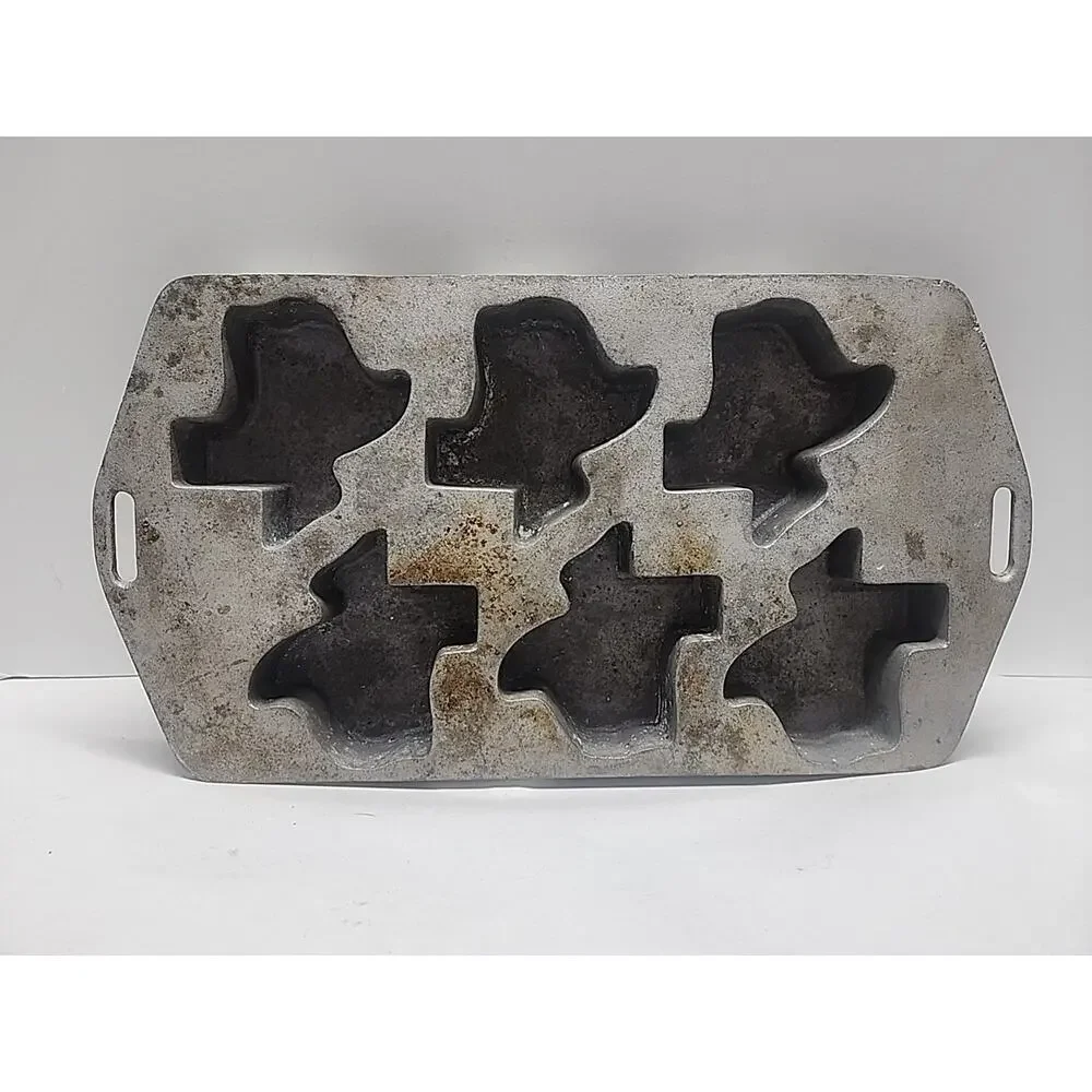 Texas Shaped Muffin Cornbread Pan Aluminum Professional Grade‎ Quality USA Made